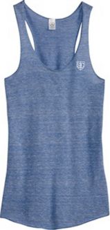 Ladies Jersey Racer Tank, Pacific Blue